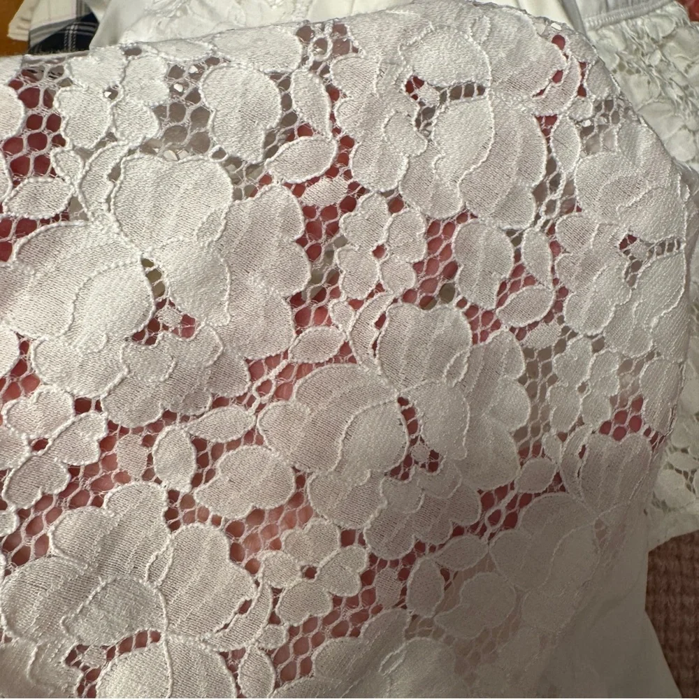 Kate Spade White Lace Skort & Tank Set Size Small Tennis Flirty Sporty Preppy